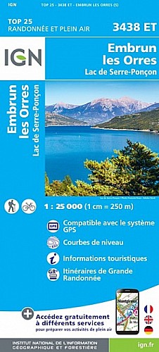 3438ET - Embrun / Les Orres / Lac de Serre-Poncon 