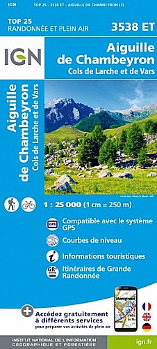 3538ET - Aiguille de Chambeyron / Cols de Larche et de Vars